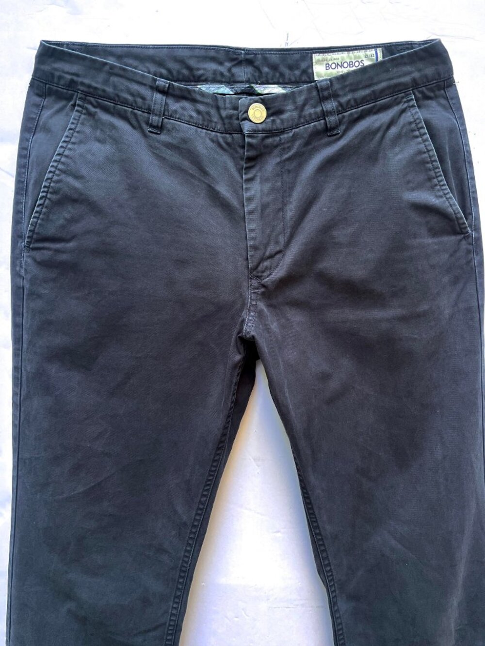 BONOBOS Washed Chinos, Navy, 32/32 - Picture 4 of 10